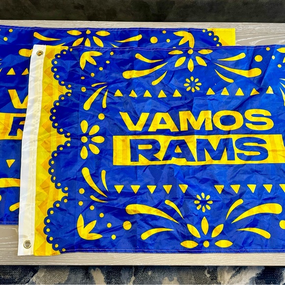 Los Angeles Rams 2023 Vamos Banner Flag - Picture 2 of 2